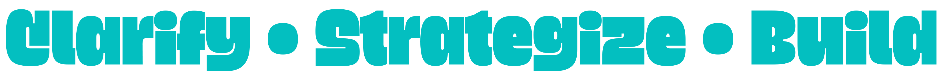 Clarify • Strategize • Build